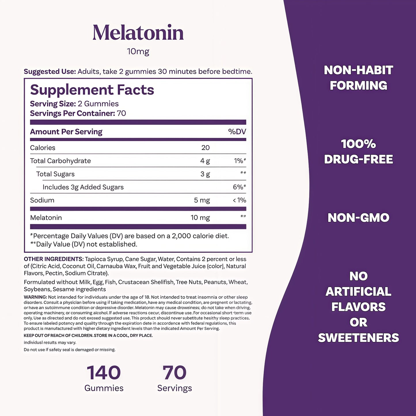 Natrol Melatonin Gummies 280 Strawberry For Adults