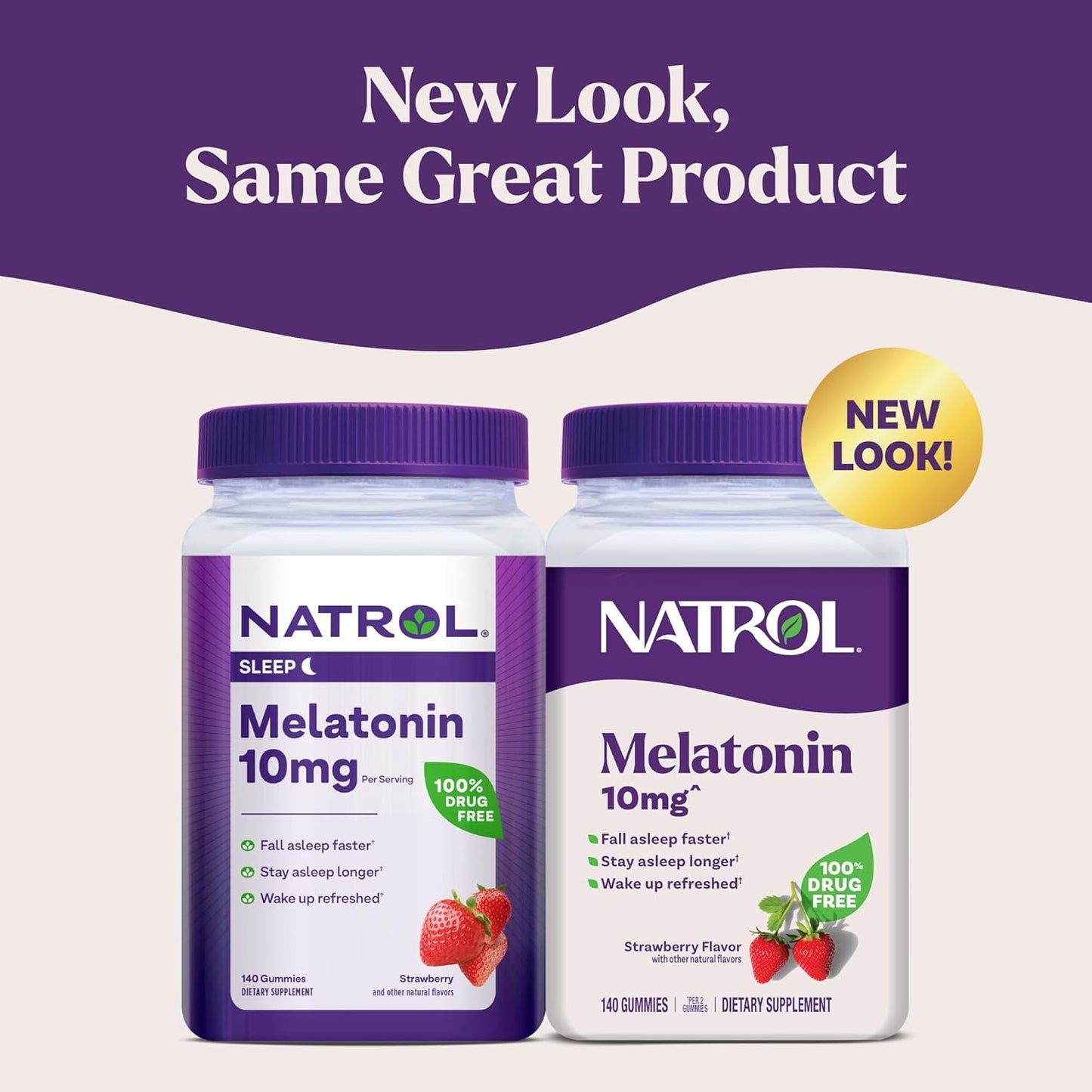 Natrol Melatonin Gummies 280 Strawberry For Adults